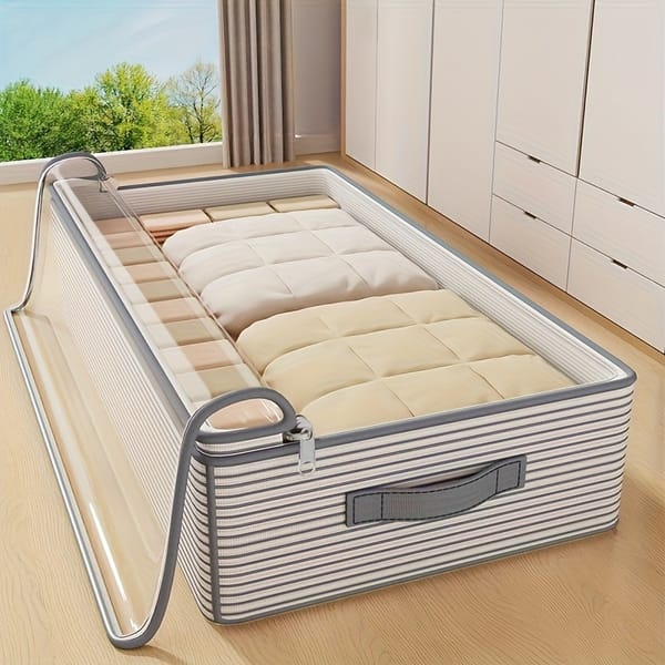 Large Under-Bed Storage Organiser Bag with Clear Window – Caravan & Motorhome