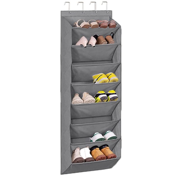 8-Tier Hanging Storage Organiser – Small Space & Home – Grey