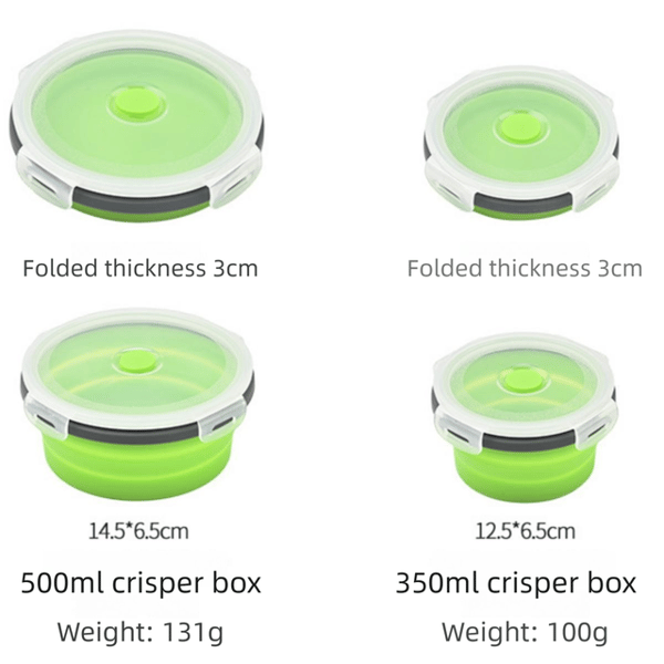 Collapsible Food Storage Container Set with Airtight Lids – RV & Caravan Kitchen