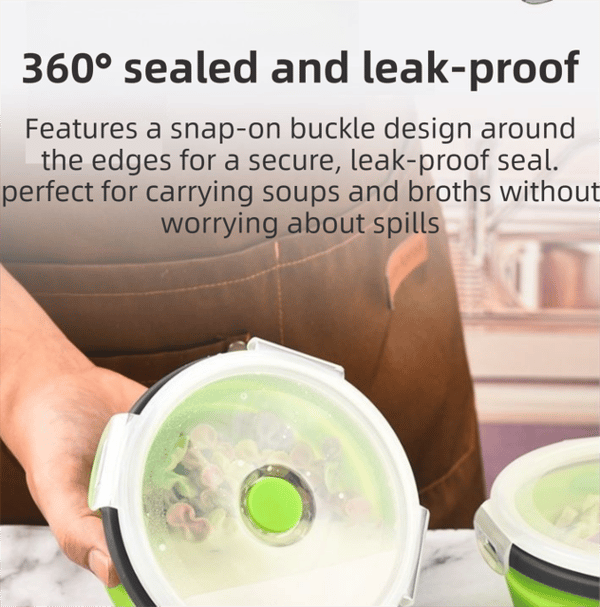 Collapsible Food Storage Container Set with Airtight Lids – RV & Caravan Kitchen